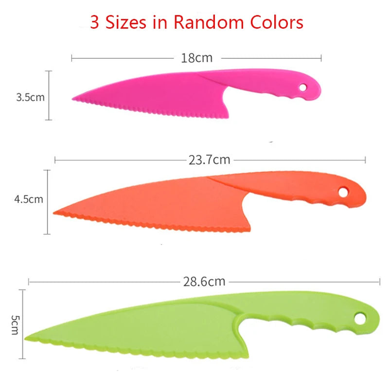 Kiddie Kutterz SafeSlice™ Kids’ Nylon Knife (Single or 3-Pack)