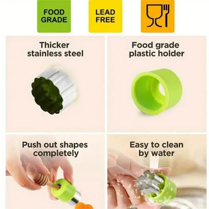 Kiddie Kutterz FunShapes™ Fruit & Veggie Cutter Set (20-Piece)